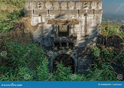 Gate of Pavagadh Fort Pavagadh Archaeological Park Stock Image - Image ...