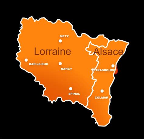 Alsace Lorraine Map