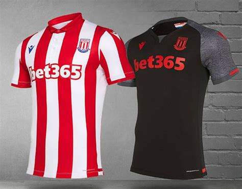 New Stoke City Kit 2019-2020 | Macron SCFC Shirts 19-20 Home Black Away ...