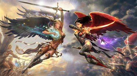 Angel Warriors: Battle of Good vs. Evil - HD Wallpaper