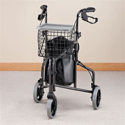 Lightweight Three Wheeled Elderly Senior Rolling Walker– Zincera