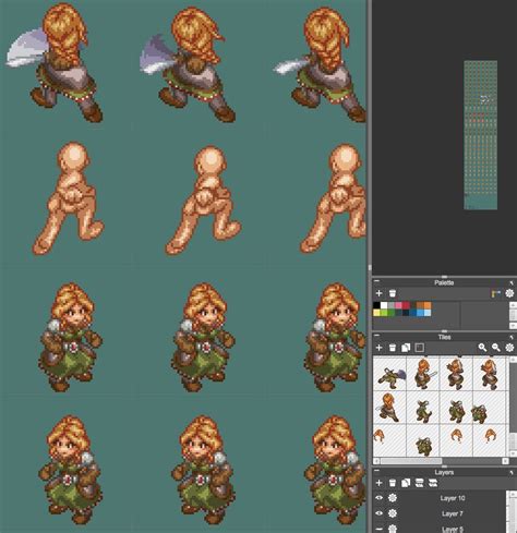 Isometric pixelart characters | Rpg maker, Make a character, Pixel art