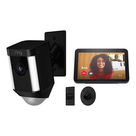 Shop Amazon Echo Show 8 (2nd Gen) - Black + Ring Spotlight Camera Mount ...