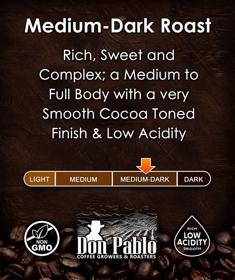 Don Pablo Gourmet Coffee - Signature Blend - Medium Dark Roast - Whole Bean Coffee - 100% ...