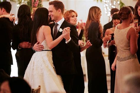 Meghan Markle Wedding Dress on Suits | POPSUGAR Fashion