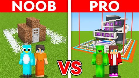 MILO & CHIP vs JJ & MIKEY: Noob vs Pro: SAFEST SECURITY HOUSE BUILD CHALLENGE Minecraft ...