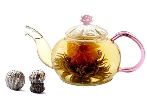 Gourmet Gift Teapot Juliet 20 Oz and Blooming Tea 2 Cts | Tea pots, Blooming tea, Glass teapot