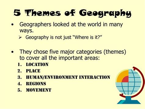 PPT - 5 Themes of Geography PowerPoint Presentation - ID:6297611