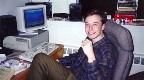 Elon Musk working on his first business, Zip2, which would later sell for $341m just 4 years ...