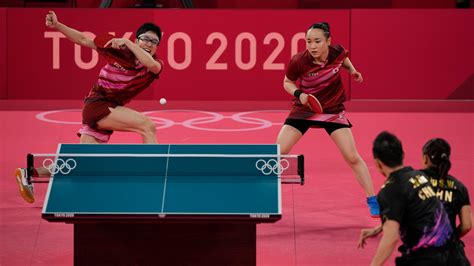 Japan upsets China for table tennis mixed doubles gold