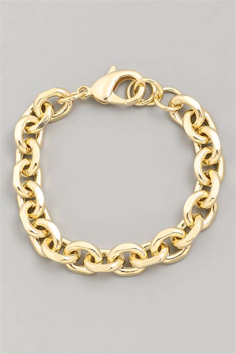 G Fashion Chain Clasp Bracelet - Bracelets