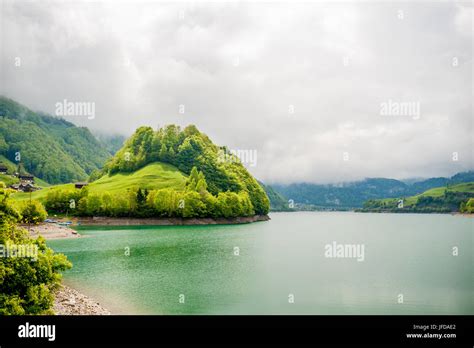 Lungern lake in Switzerland Stock Photo - Alamy