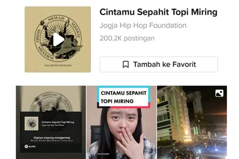 Viral di TikTok Lagu Rapp Jawa Cintamu Sepahit Topi Miring, Ternyata ini Terjemahannya - Daily Notif