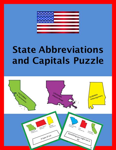Review and practice state capitals and abbreviations with a fun twist! Each task card contains ...