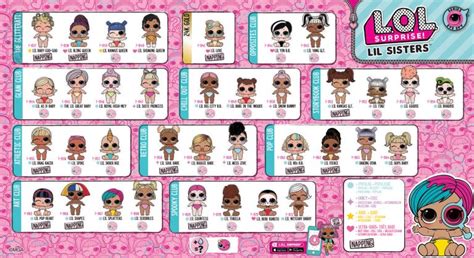 LOL Surprise Series 4 Eye Spy Lil Sisters Wave 2 Collector Guide List Checklist – Kids Time