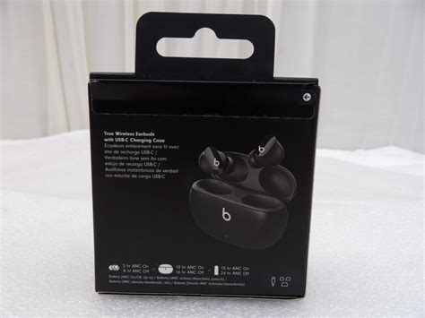 Beats Studio Buds Active Noise Cancelling W/Charging Case Black MJ4X3LL ...