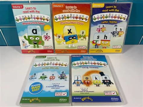 ALPHABLOCKS COMPLETE COLLECTION Volumes 1-5 DVD Box Sets CBeebies Early Years EUR 30,27 ...