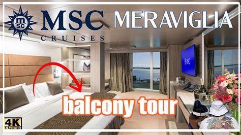 MSC Meraviglia Balcony Room Tour - YouTube