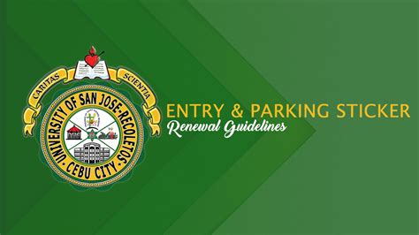 Guidelines on the 2019 renewal of parking agreement released - University of San Jose - Recoletos