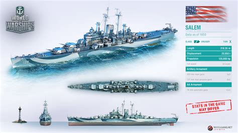 USS Salem - Des Moines-class heavy cruiser, USA | 배