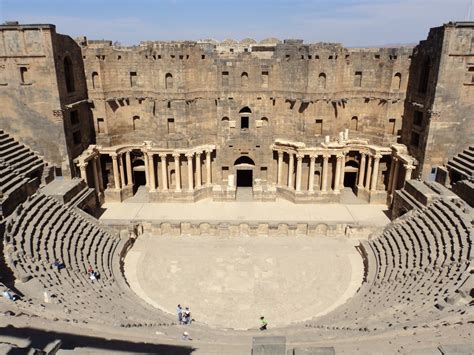 Backpacking in Syria: Exploring the Roman Amphitheatre in Bosra ...