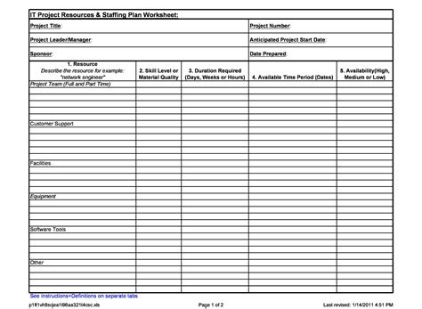 40 Effective Staffing Plan Templates (Excel & Word) ᐅ TemplateLab