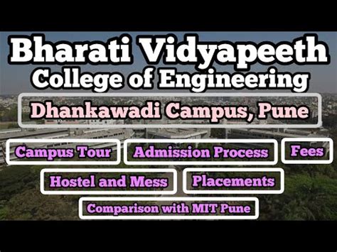 Bharati Vidyapeeth College of Engineering, Dhankawadi Campus Pune | Campus Tour | Fees ...