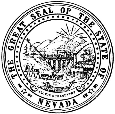 nevada state seal | Seal of Nevada | ClipArt ETC | Nevada state, Nevada, Clip art