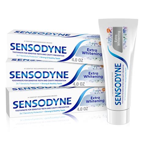 Buy Sensodyne Extra Whitening Sensitive Teeth Whitening Toothpaste - 4 ...