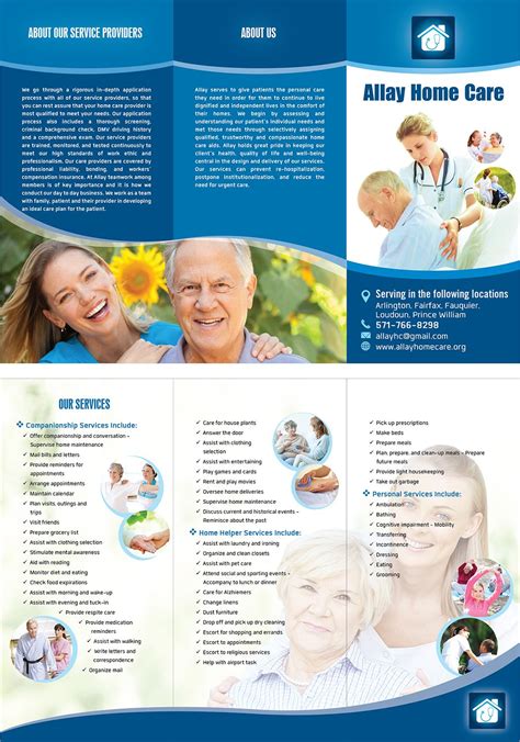 Home Health Brochure Templates