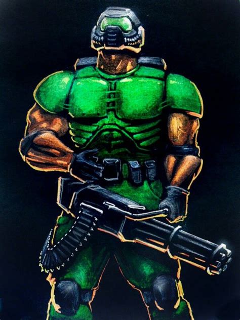 DoomGuy | Doom demons, Doom 1993, Doom videogame