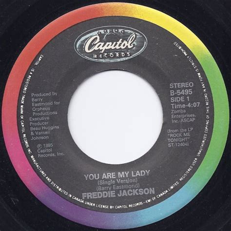 CKSO AM, FM & TV | Record Labels (45 RPM) | You Are My Lady - Freddie Jackson