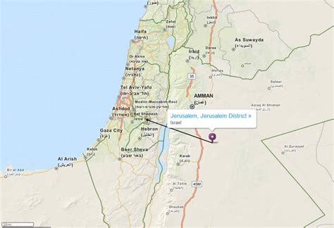 Jerusalem Map - Israel