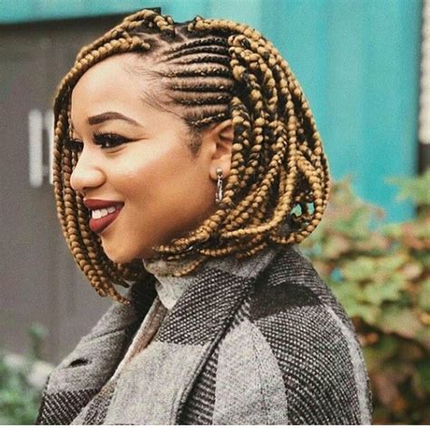 Save by Hermie | Braided hairstyles, Big box braids, Bob braids