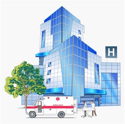 Free Hospital Clipart Group - Hospital Building Clip Art, HD Png Download , Transparent Png ...