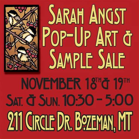 Sarah Angst Pop-Up Art Sale