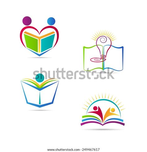 Education Book Logo Vector Design Represents Stock Vector (Royalty Free ...