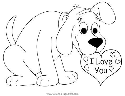 Red Dog Coloring Page for Kids - Free Clifford the Big Red Dog Printable Coloring Pages Online ...