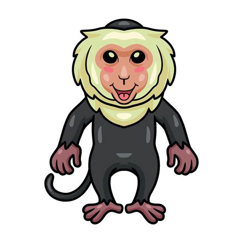 Cute little capuchin monkey cartoon 14328717 Vector Art at Vecteezy