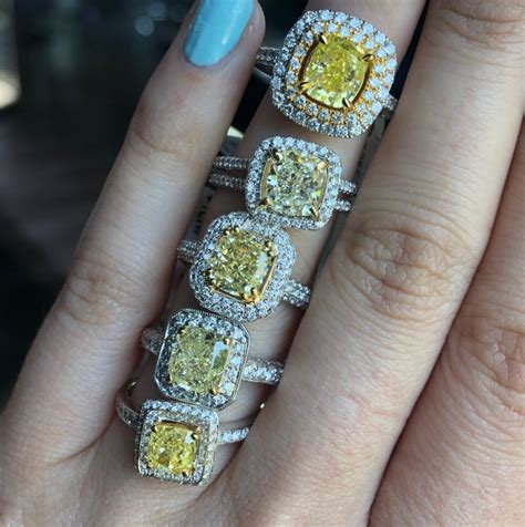 Yellow diamond engagement rings – Raymond Lee Jewelers