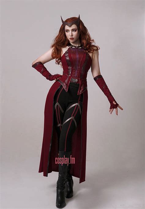 Wandavision Scarlet Witch Outfits Halloween Carnival Suit | Etsy