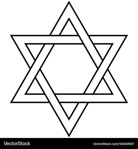 Star of david icon symbol israel judaism Vector Image