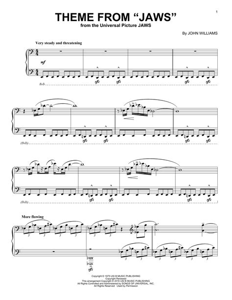 Theme from Jaws | Sheet Music Direct