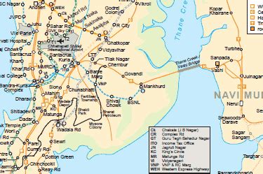 Mumbai & Navi Mumbai - city map | Country profile | Railway Gazette ...