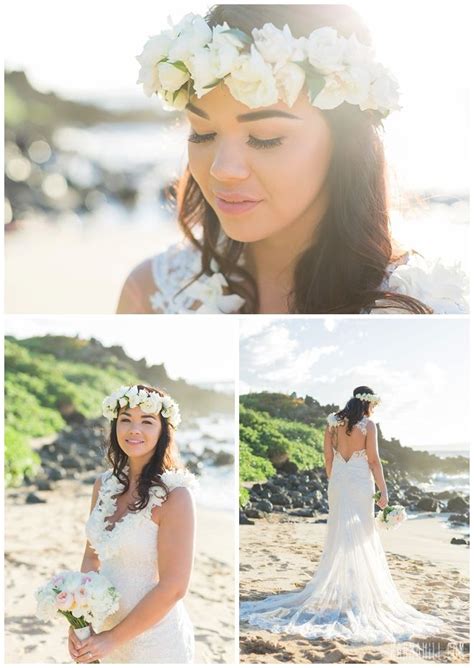 View Real Maui Weddings by Simple Maui Wedding in Hawaii | Wedding hair flower crown, Maui beach ...