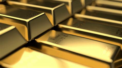 Close-up View Of Fine Gold Bars With Stock Footage SBV-334414060 ...