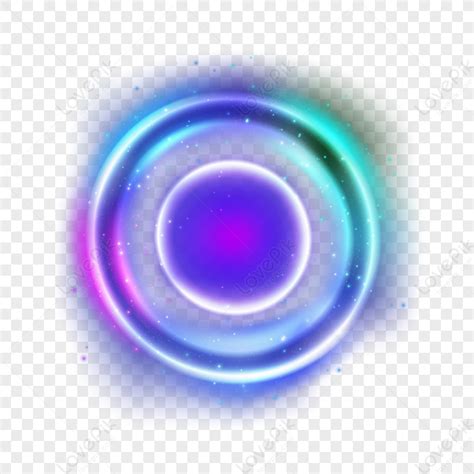 Blue Circle Sci-fi Light Effect,lightwave,round,blue Effects PNG Transparent Background And ...