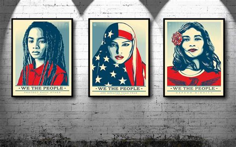 We the People Poster Set, We the People Mural, Obey Poster, We the ...