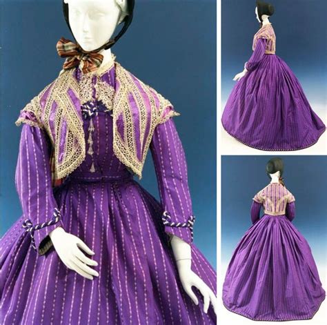 Dress, U.K., late 1860s. Bright color due to use of Perkins mauve ...