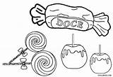 Desenho De Doces Para Colorir sketch template